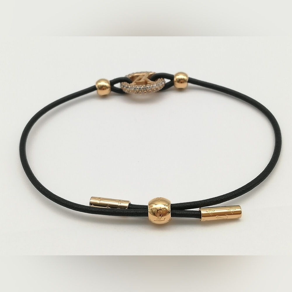 Louis Vuitton Louise by Night Strass Monogram Adjustable Bracelet! - Picture 6 of 6